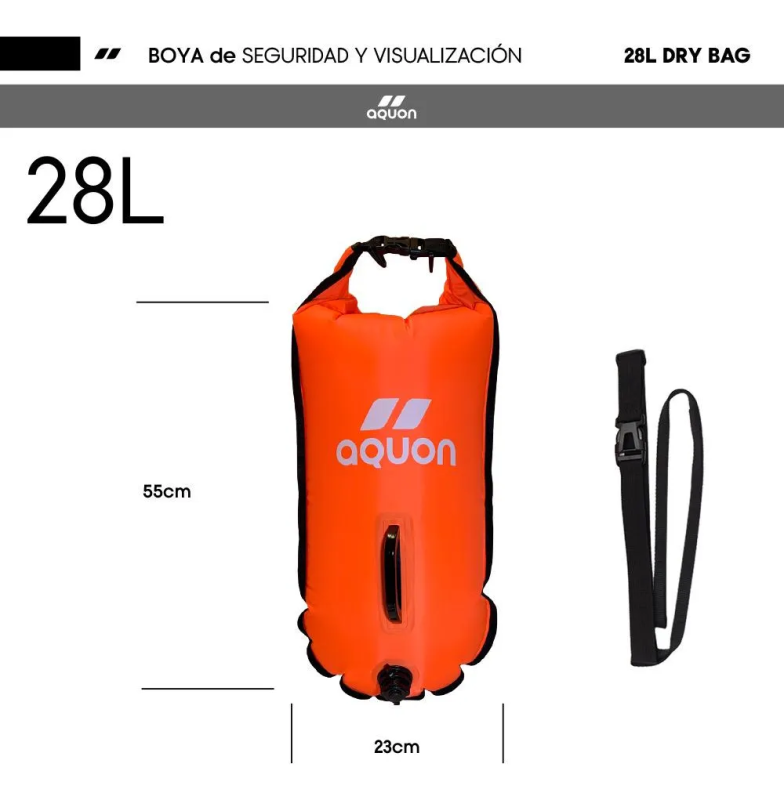 AQUON – BOYA DE SEGURIDAD 28L DRY BAG