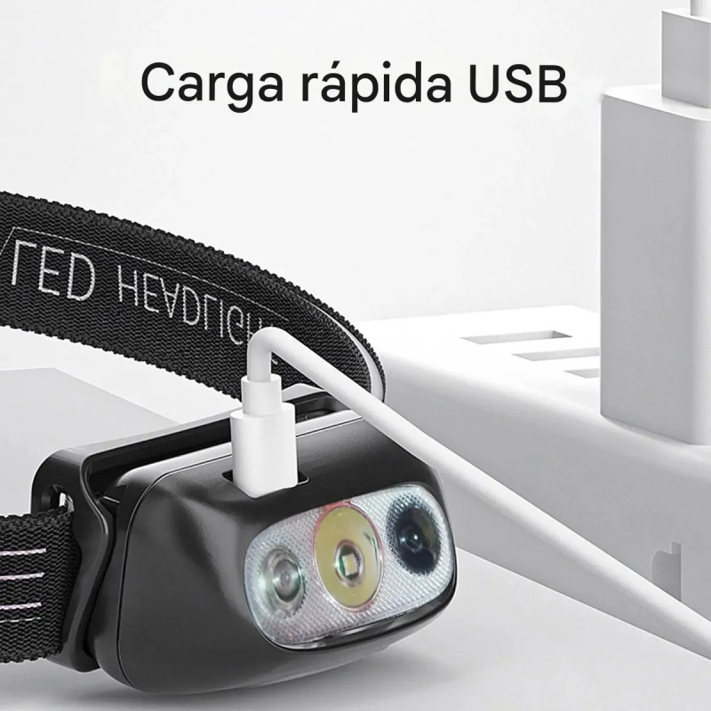 LEXUS – LINTERNA DE CABEZA RECARGABLE 280LM (2)