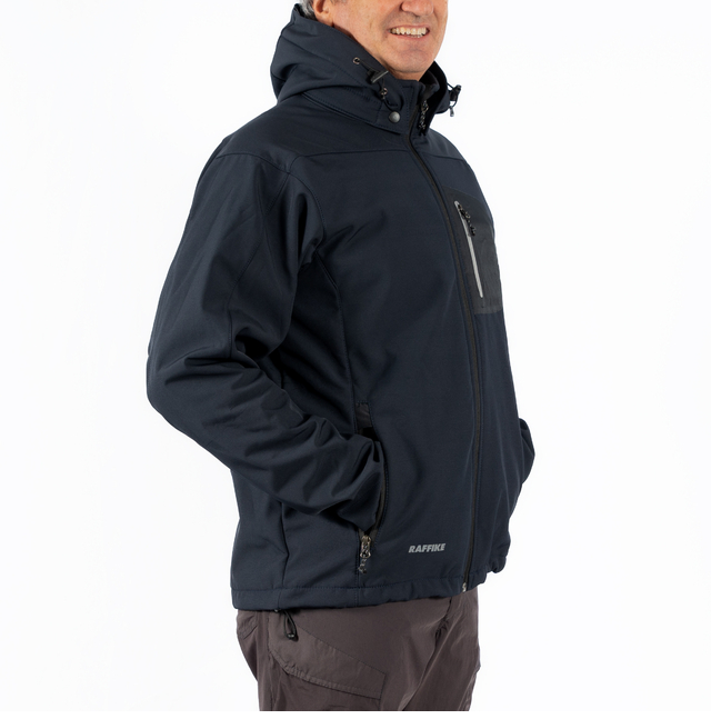 RAFFIKE – CAMPERA HOMBRE SOFTSHELL CICLON C/ CAPUCHA