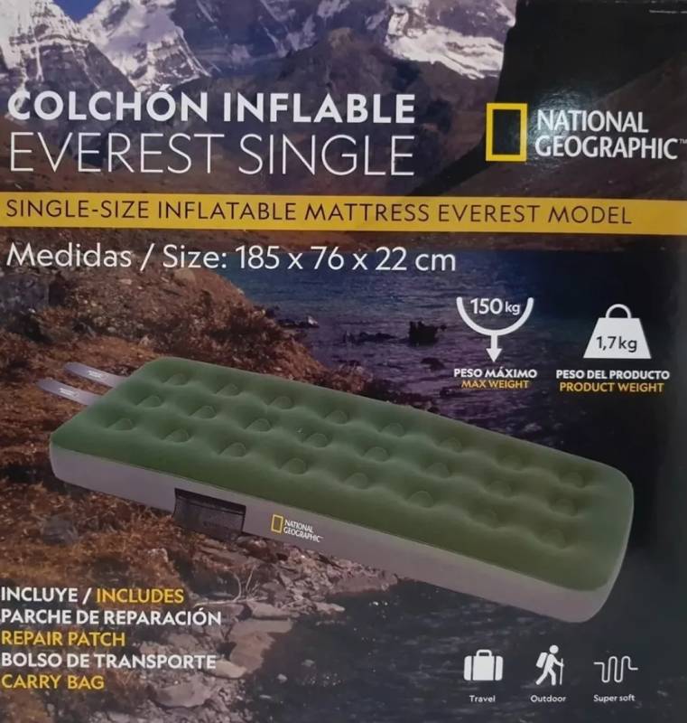 NATIONAL GEOGRAPHIC – COLCHON INFLABLE EVEREST SINGLE (3)