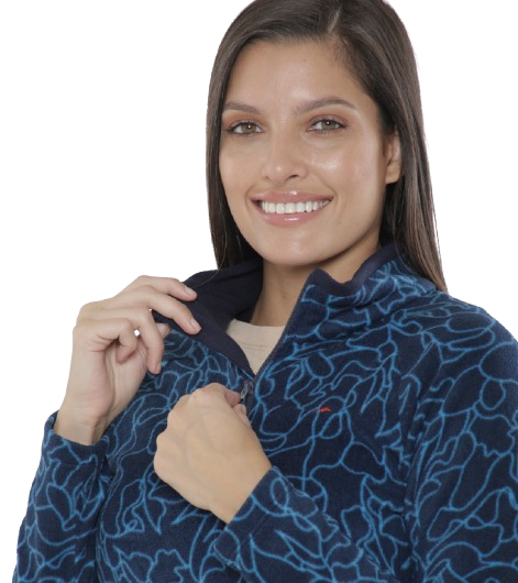 MONTAGNE – BUZO DAMA 1/2 CIERRE CERYL PRINT
