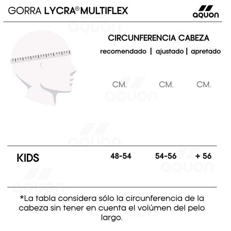 AQUON – GORRA NATACION LYCRA MULTIFLEX NIÑO (2)