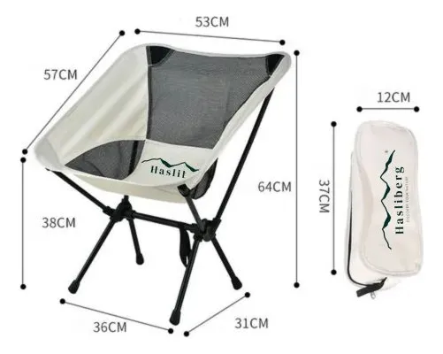 HASLIBERG – SILLA CAMPING MINI PLEGABLE ULTRA COMPACTA