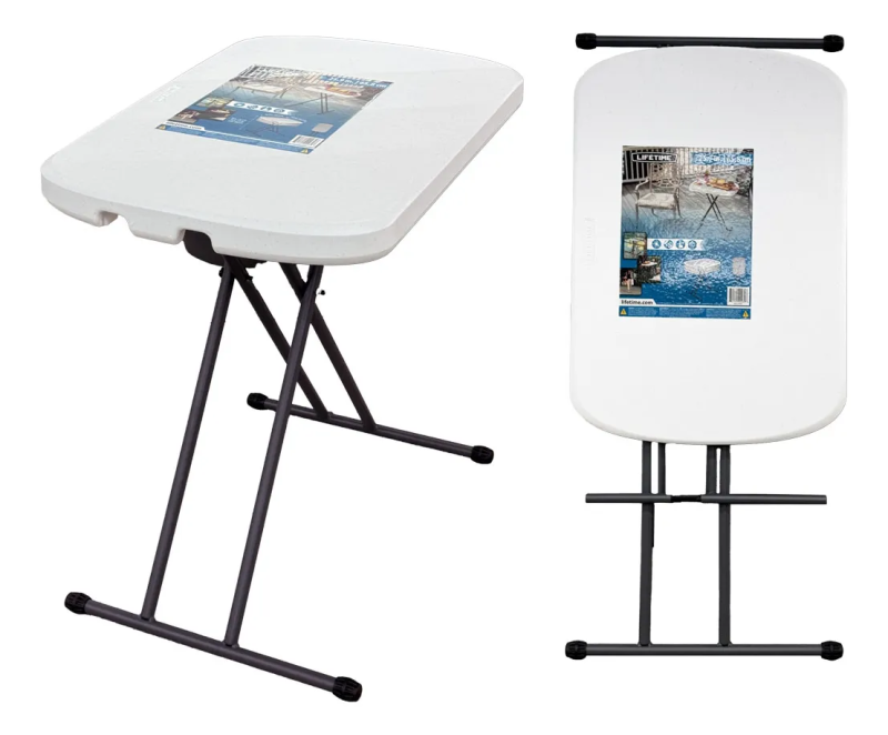LIFETIME – MESA AUXILIAR PLEGABLE 66X45 ALTURA REGULABLE