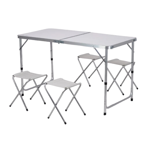 HUMMER – MESA PLEGABLE SET + 4 SILLAS